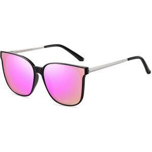 Women's Retro Round Sunglasses Vintage Polarized Shades Lightweight UV400